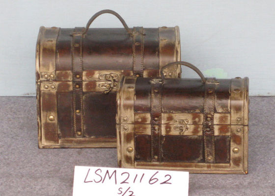 2 pack SENMIN S26 Wooden Storage Trunks And Chests